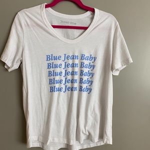NWOT James Mae Blue Jean Baby YOU TEE